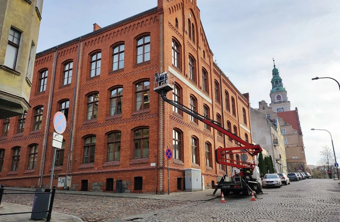 {Modernizację przechodzi monitoring w centrum Olsztyna.}